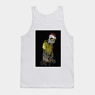 Sad Skeleton Watercolor Tank Top